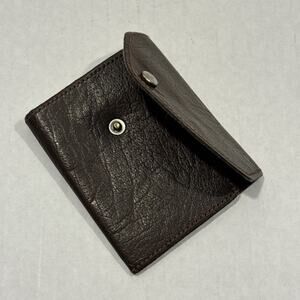 Vintage 8 Key Genuine Burma Buffalo Calf Leather Tri-fold Key Case Snap Closure